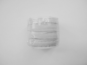 10мм. Резинка ткацкая 8мм, белый (рул.10м) Тип F